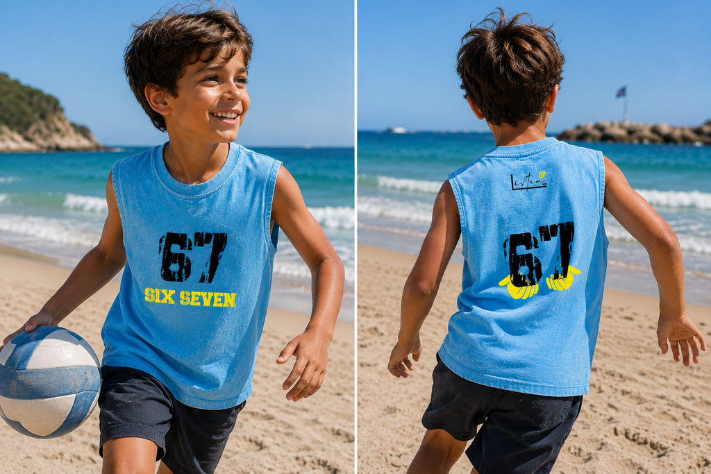 Listen Up - Snow Washed Kids' Tank Top