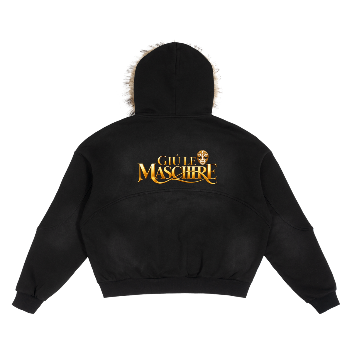 listen,up,shop,Sun,Fade,Boxy,Detachable,Fur,Hoodie