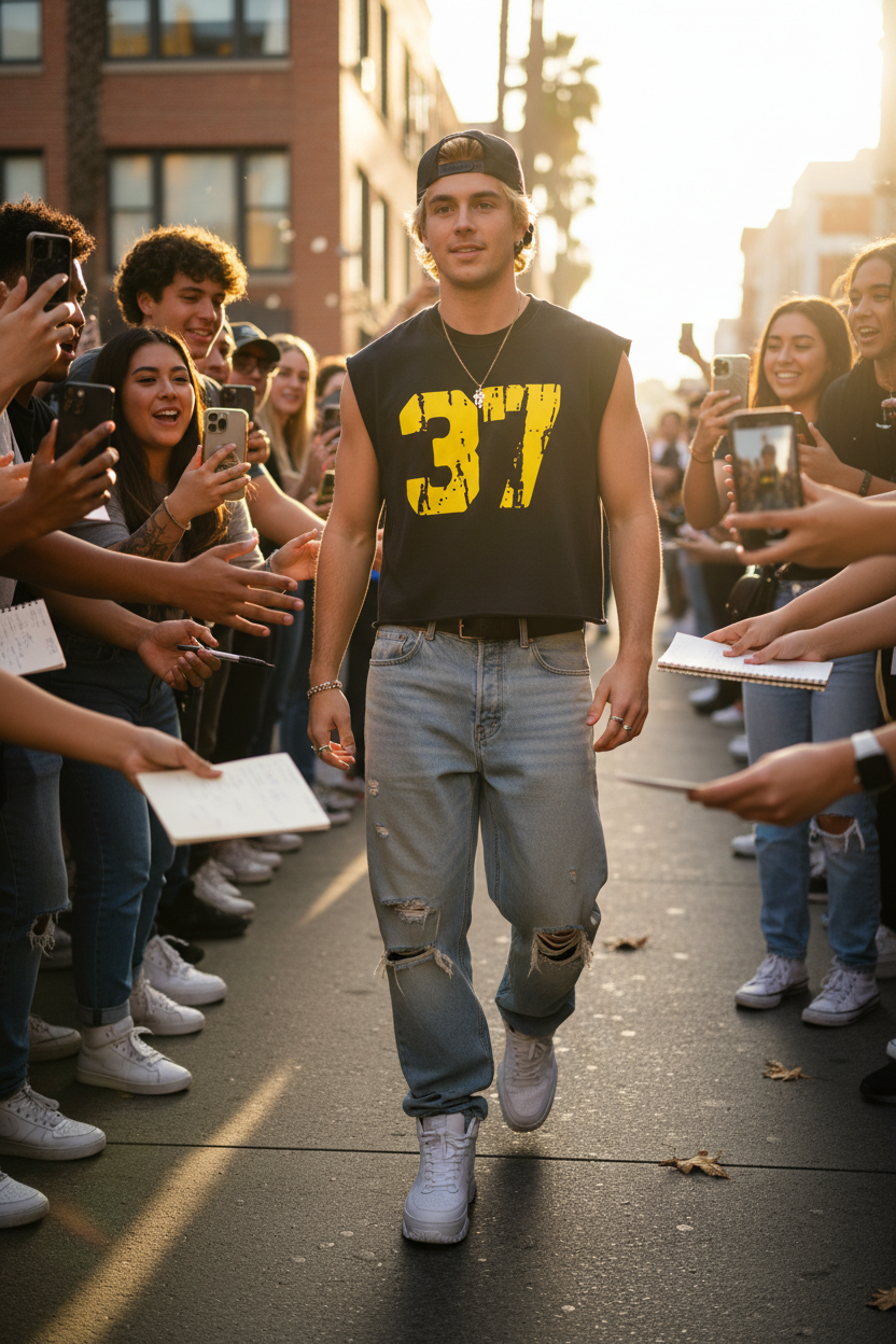 Listen up French Terry Boxy Tank Top 37