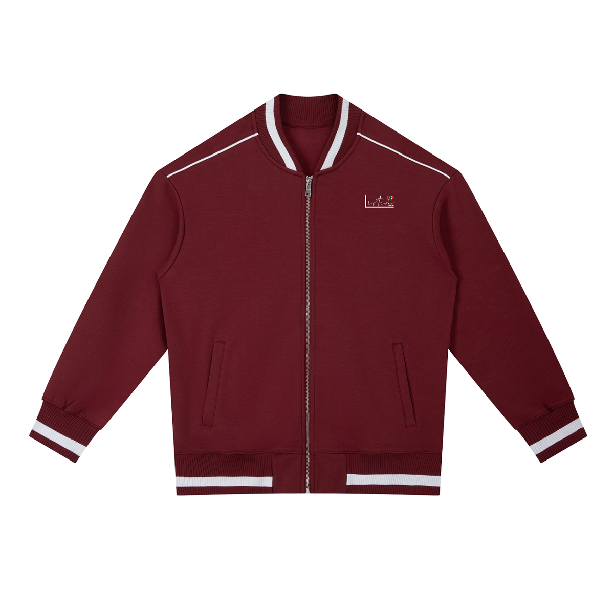 Listen,up,shop,ritmo,italia,Contrast,Piping,Zip,Bomber,Jacket