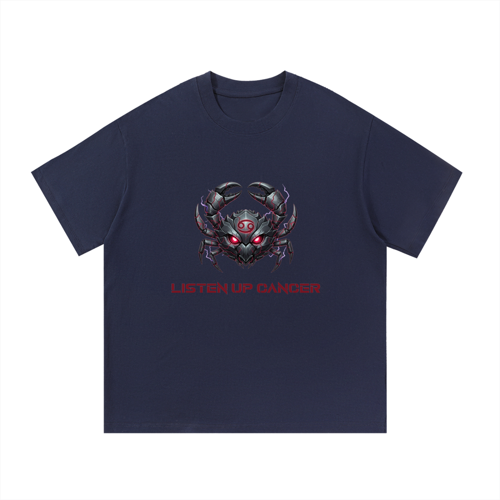t-shirt zodiac cancer,listen up shop t-shirt cancer,t-shirt listen up shop cancer